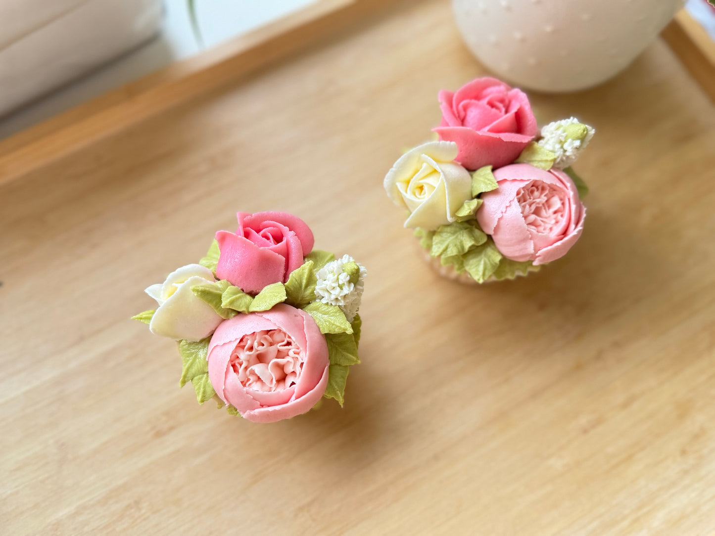 INTERMEDIATE FLOWER CUPCAKE COURSE